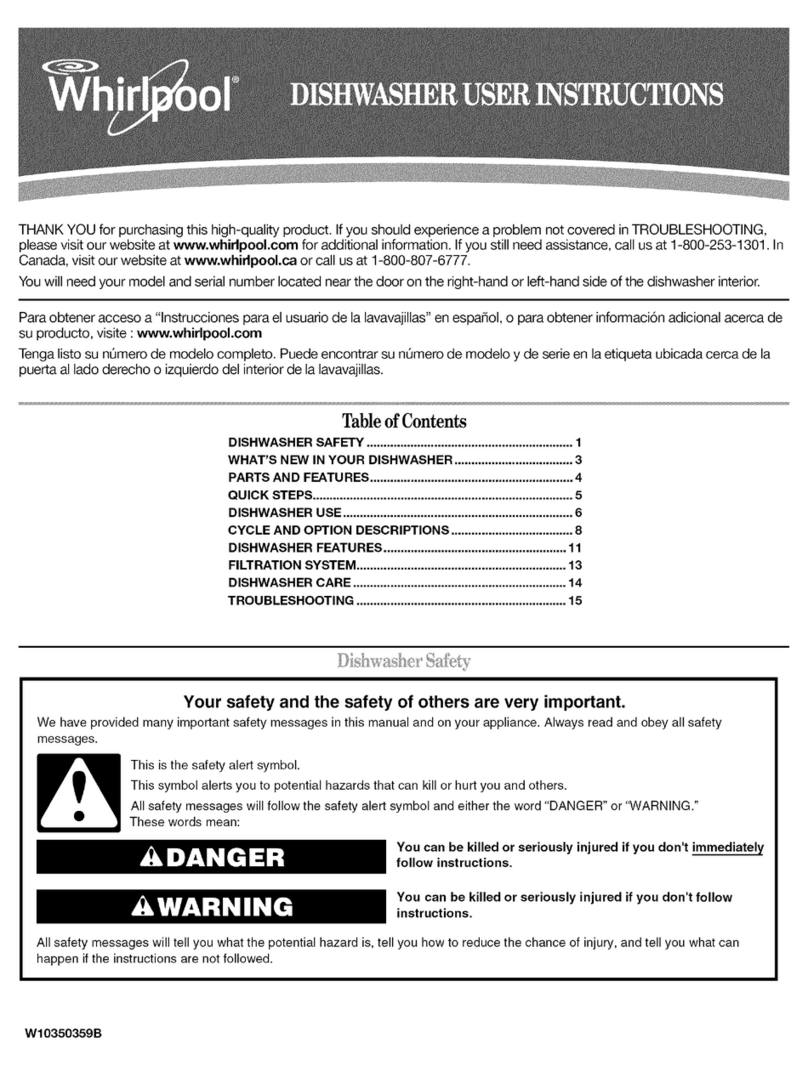 Whirlpool WDF530PLYW0 User instructions