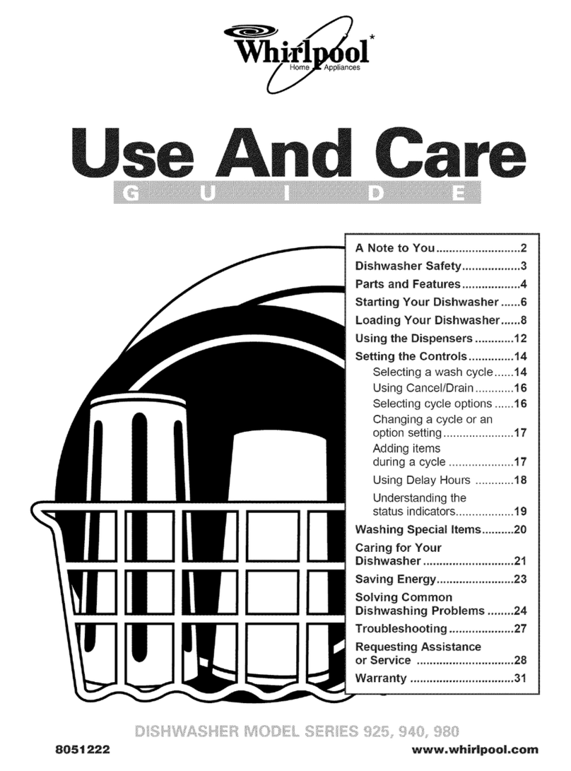Whirlpool GU940SCGQ0 Use and care guide