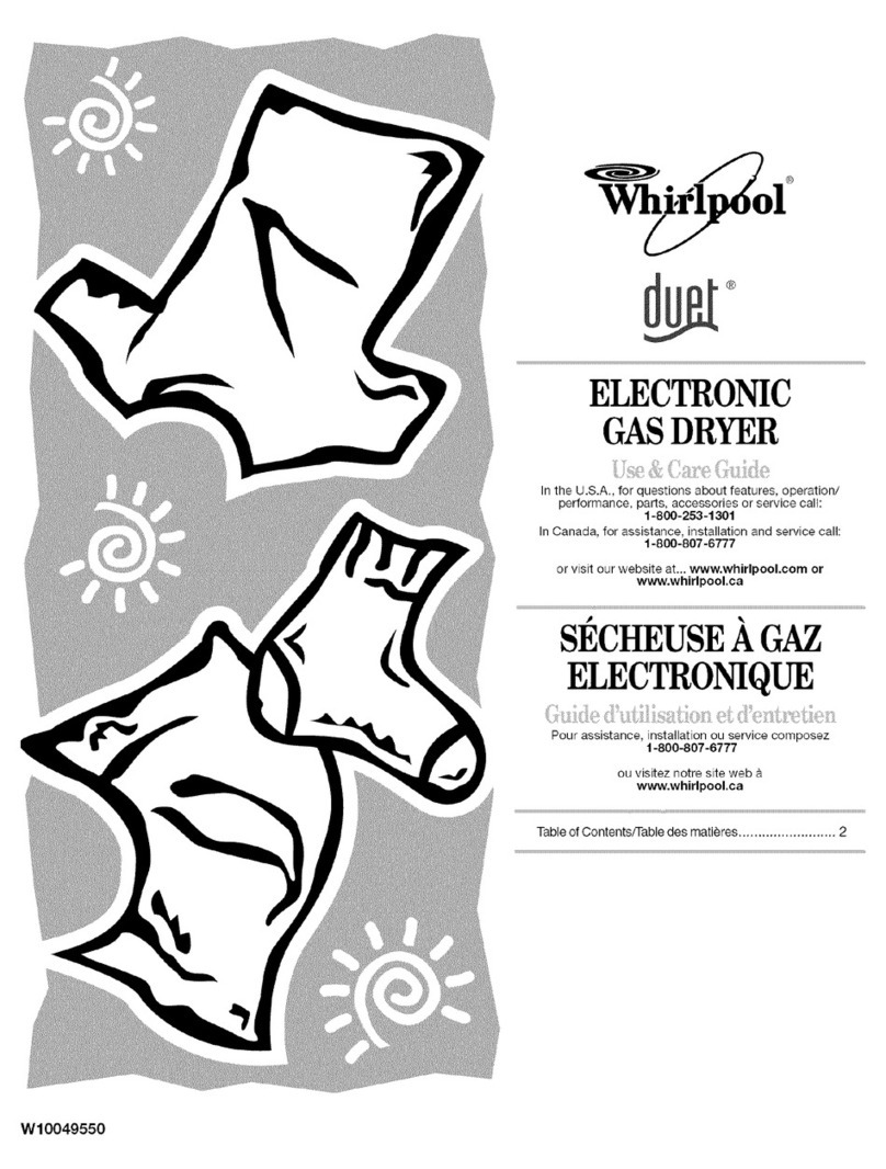 Whirlpool Duet GGW9250SU0 User manual