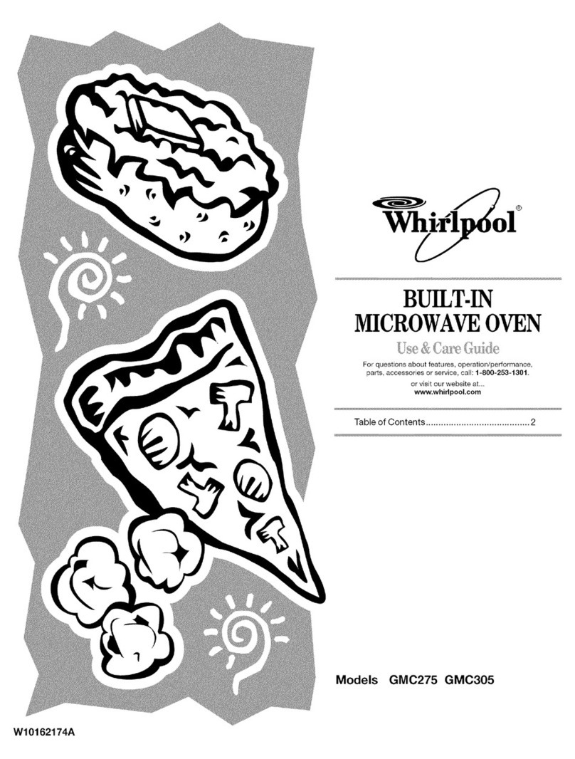 Whirlpool GMC305PRQ03 Use & care guide
