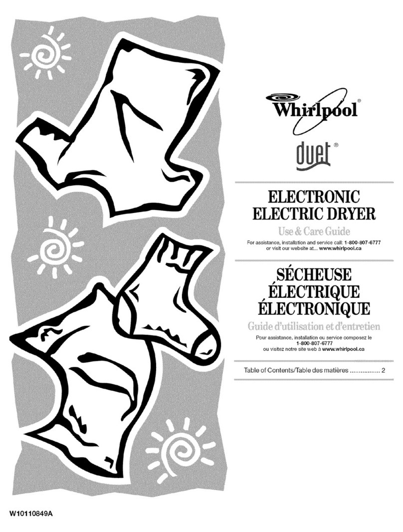 Whirlpool Duet YWED9200SQ0 User manual