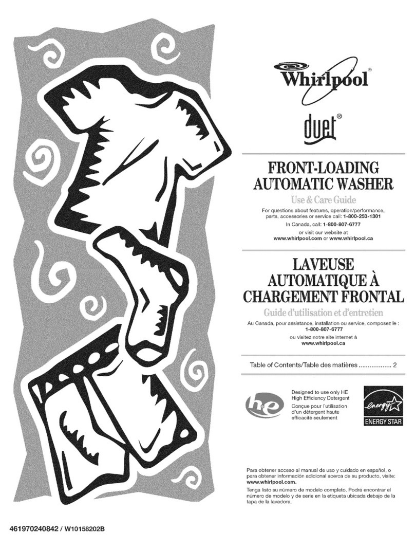 Whirlpool Duet WFW9400VE03 User manual