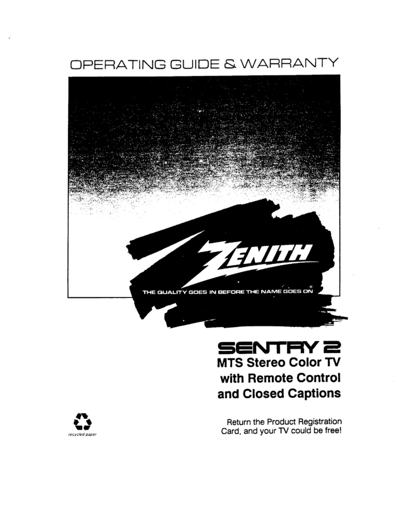 Zenith SENTRY 2 SL2722RK Operating and maintenance manual