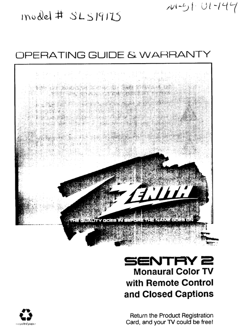 Zenith SENTRY 2 SLS1917 Operating and maintenance manual