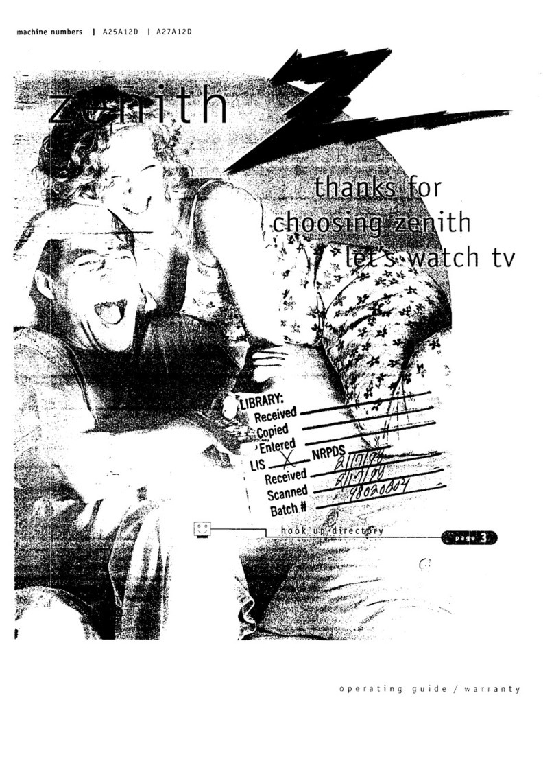 Zenith A27A12D Operating and maintenance manual