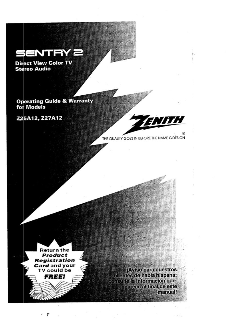 Zenith SENTRY 2 Z25A12 Operating and maintenance manual