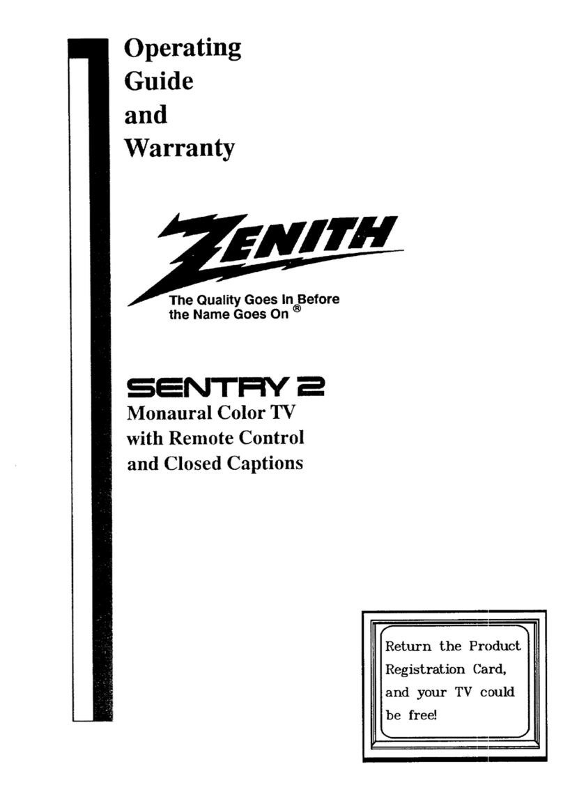 Zenith SENTRY 2 SLS8549Y5 Operating and maintenance manual