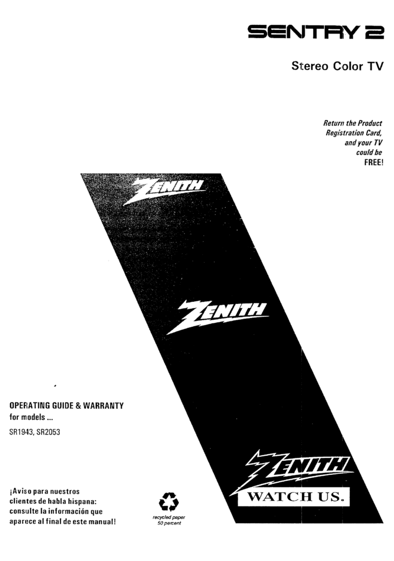 Zenith SENTRY 2 SR2053 Operating and maintenance manual