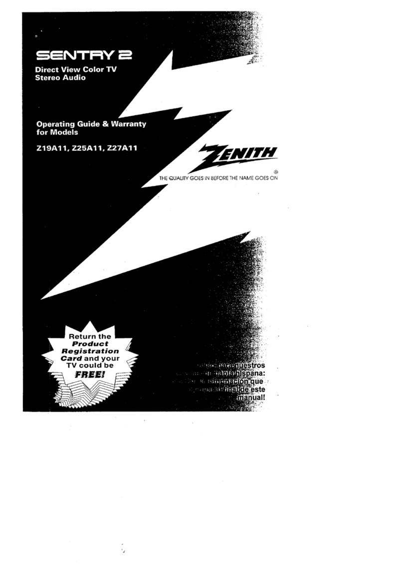 Zenith SENTRY 2 Z27A11 Operating and maintenance manual