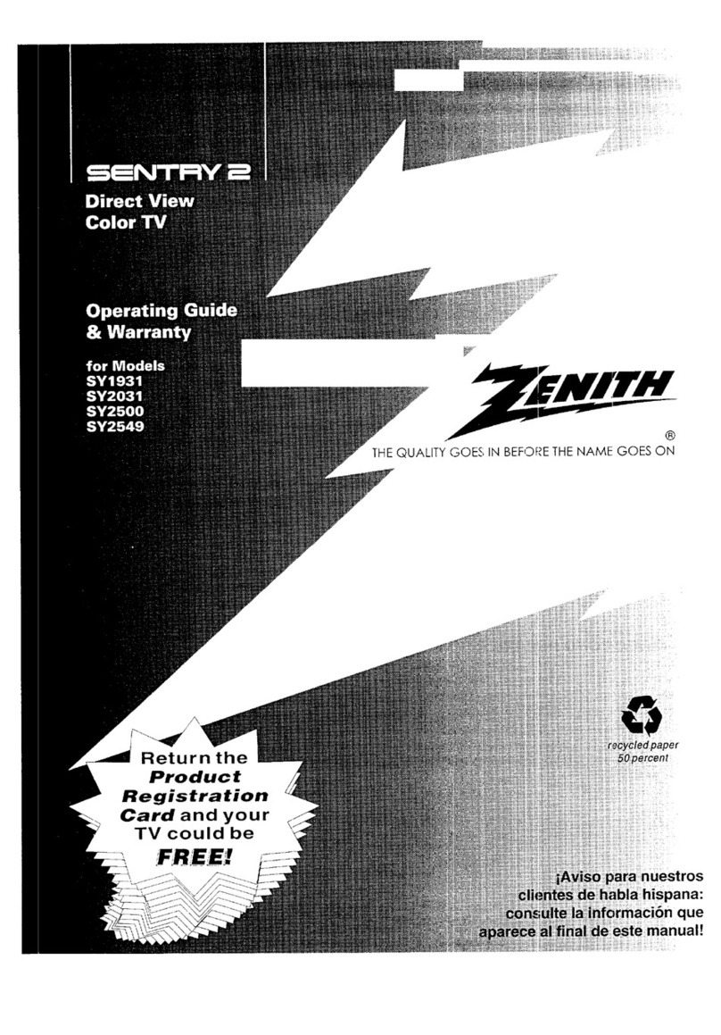 Zenith SENTRY 2 SY2500 Operating and maintenance manual