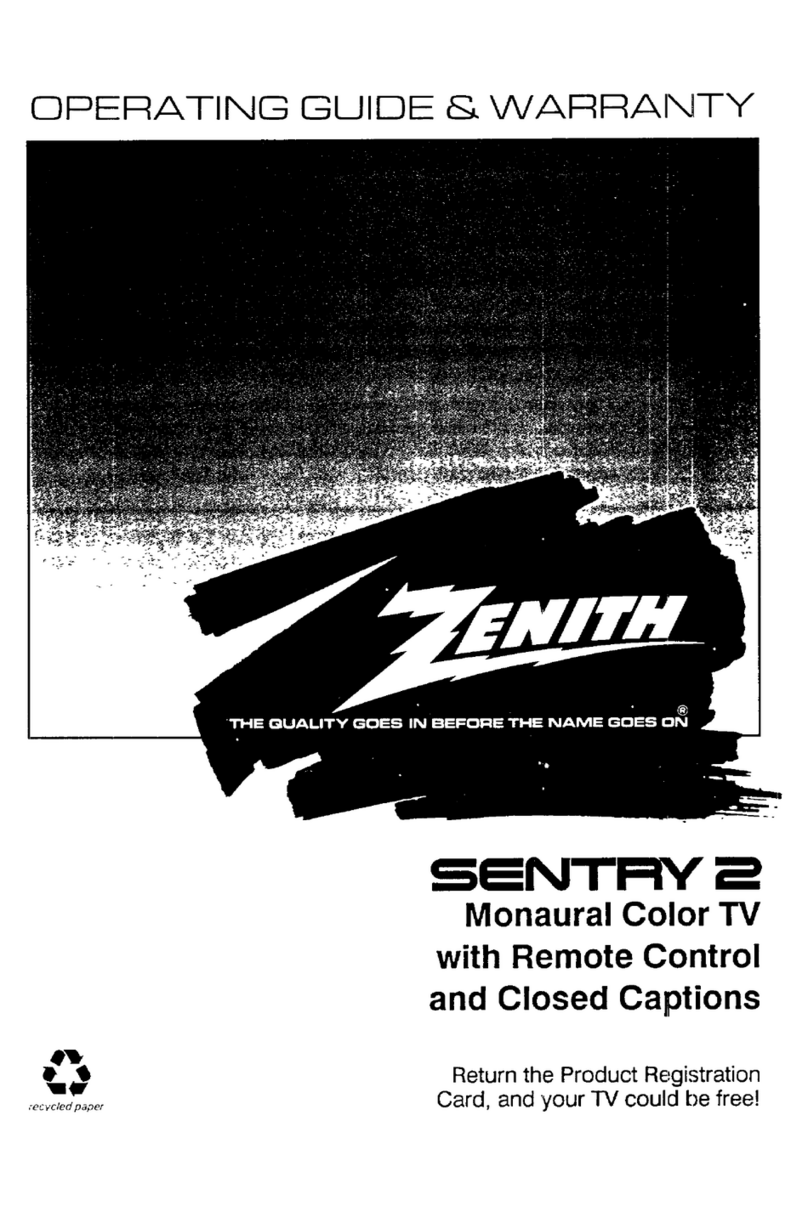 Zenith SENTRY 2 SLS9550S Operating and maintenance manual