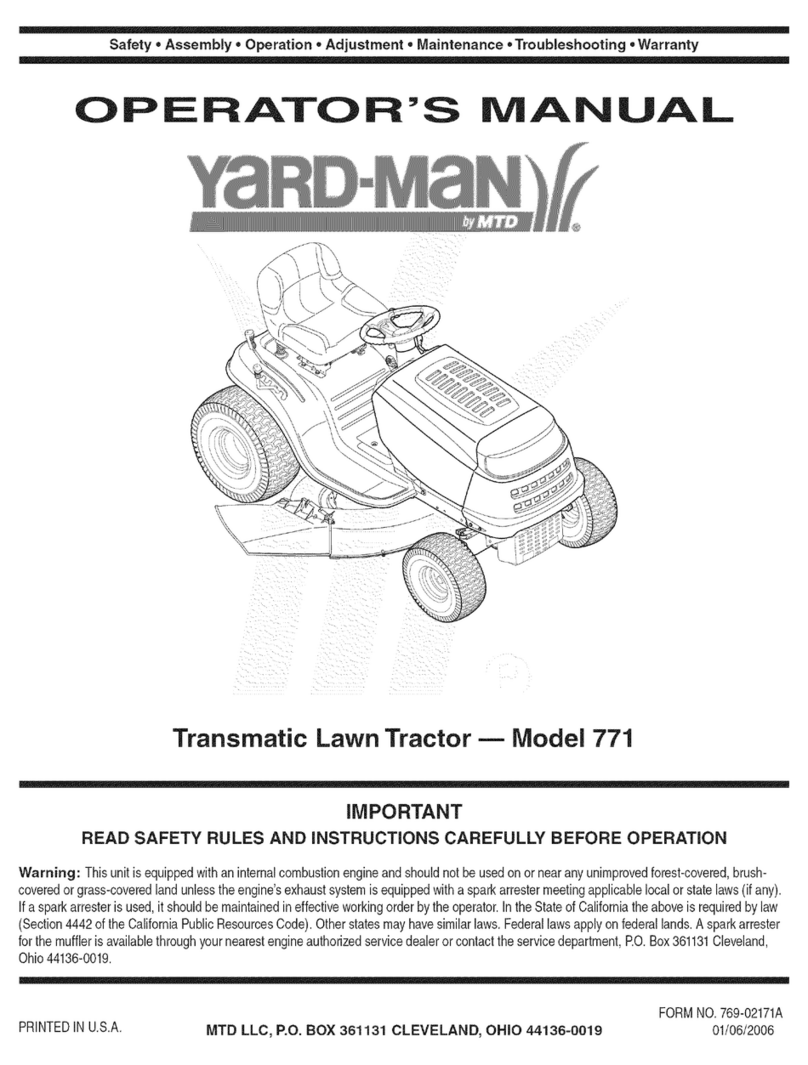 Yard-Man 771 User manual Yard-Man 771 User manual