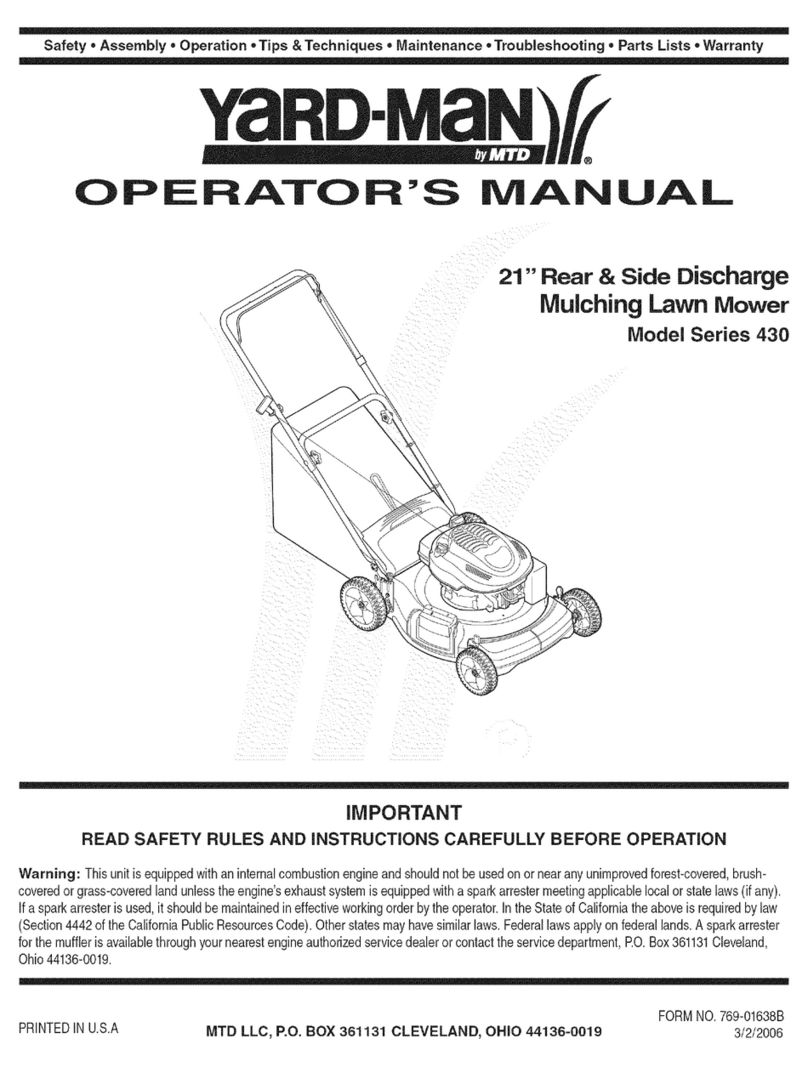 Yard-Man 430 Series User manual