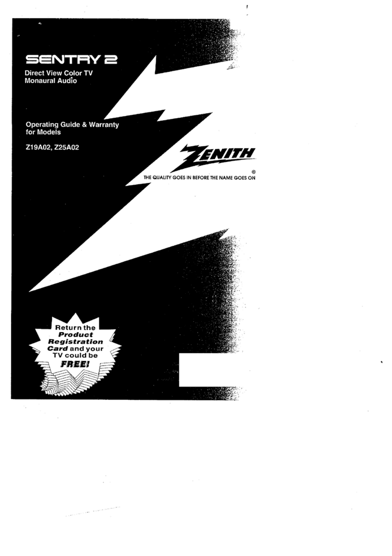 Zenith SENTRY 2 Z19A02 Operating and maintenance manual