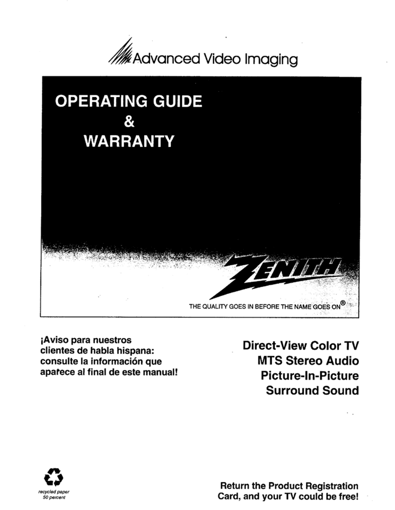 Zenith SM2784BT Operating and maintenance manual