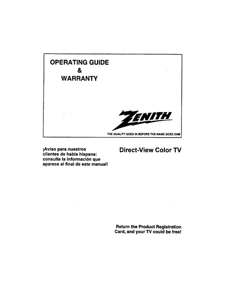Zenith SMS1324S Operating and maintenance manual