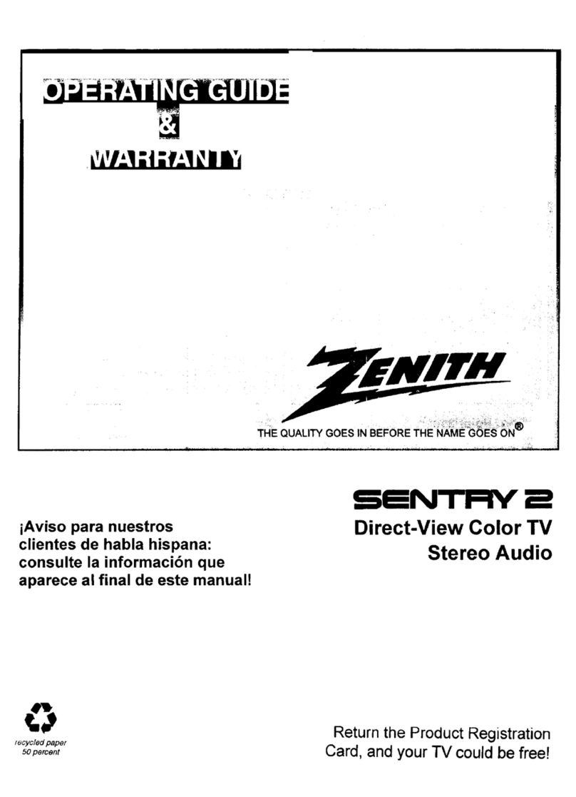 Zenith SENTRY 2 SMS1943S Operating and maintenance manual