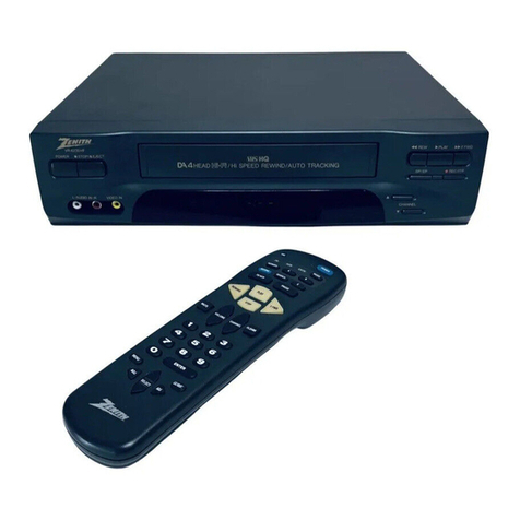 Zenith VR2135  and warranty Operating and maintenance manual