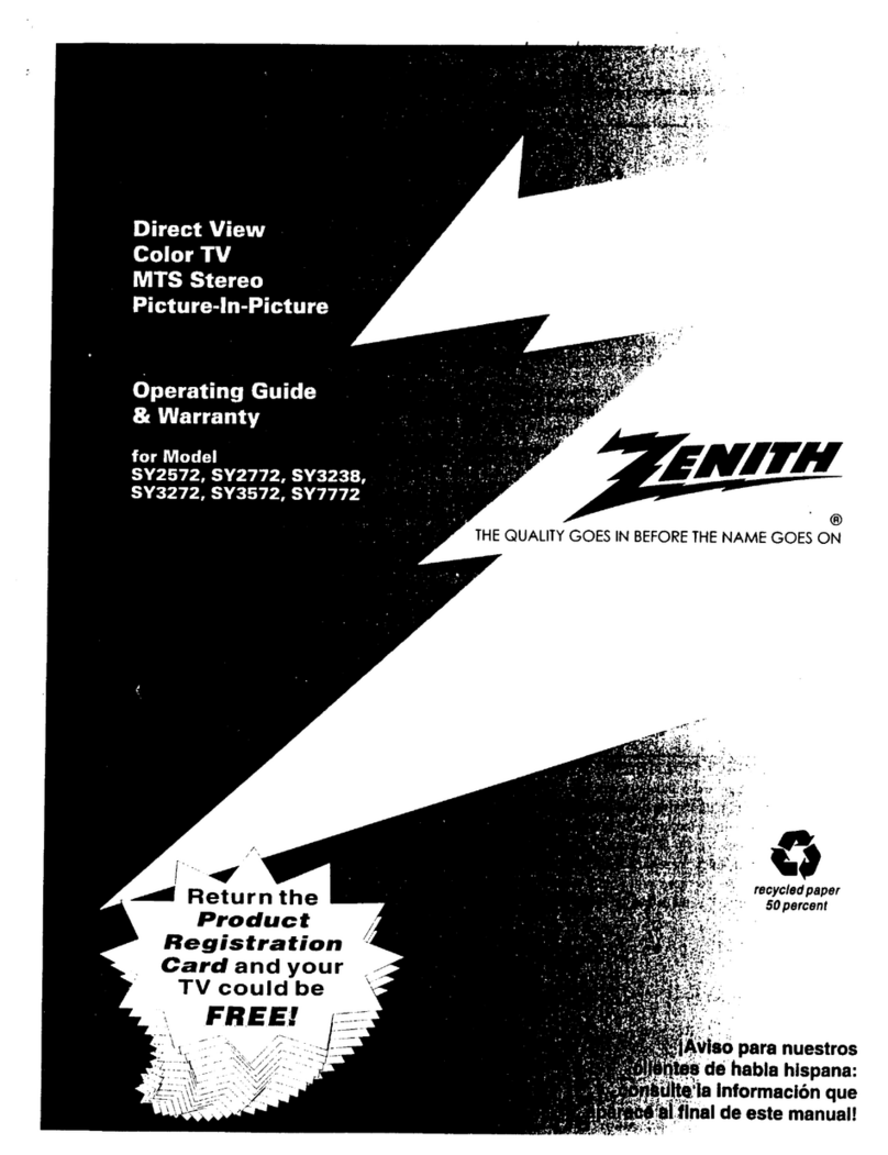 Zenith SY3238 Operating and maintenance manual