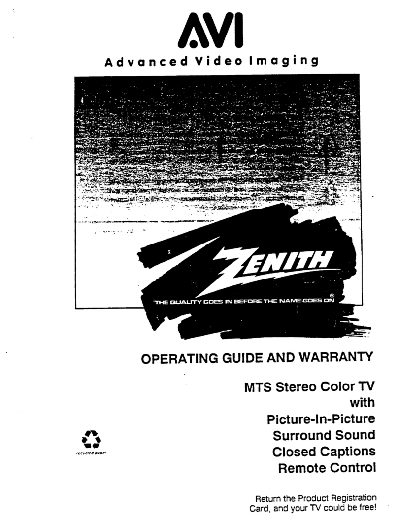 Zenith SL2784BT  and Operating and maintenance manual