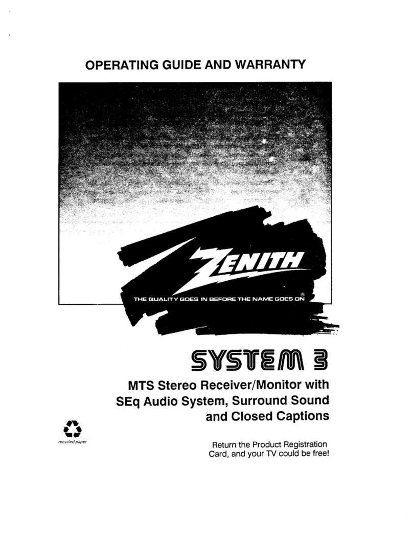 Zenith SYSTEM 3 Series Operating and maintenance manual