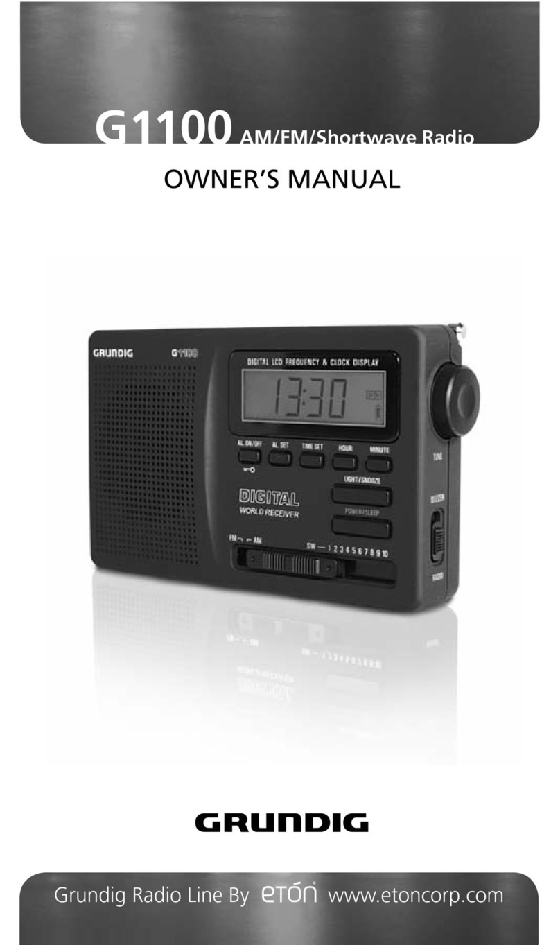 Grundig G1100 User manual
