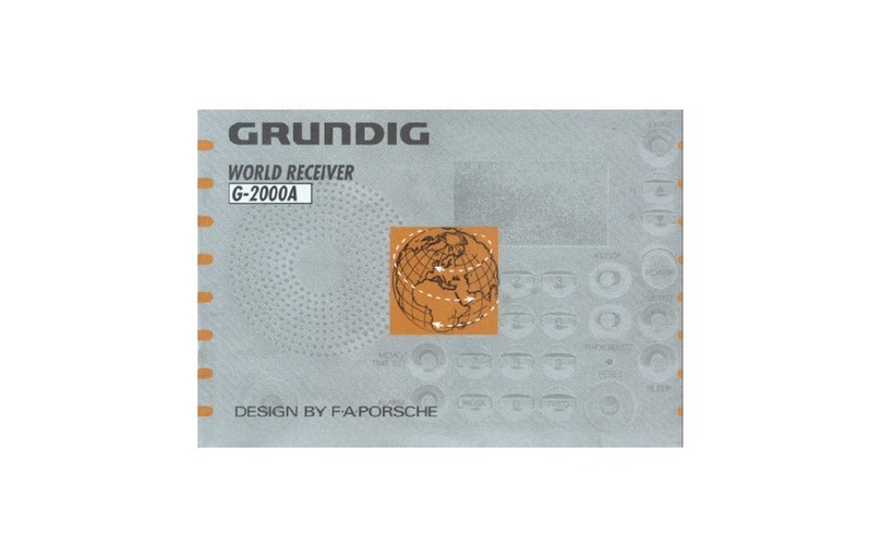 Grundig World Receiver G-2000A User manual
