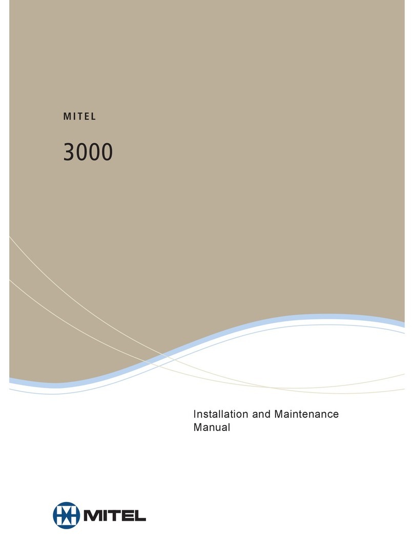 Mitel 300 Installation and maintenance manual