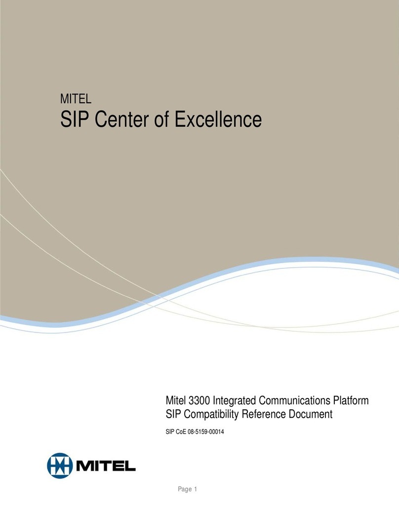 Mitel 3300 reference guide