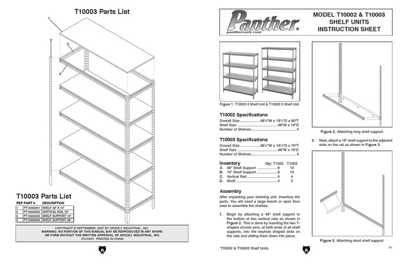 Grizzly Panther T10002 User manual
