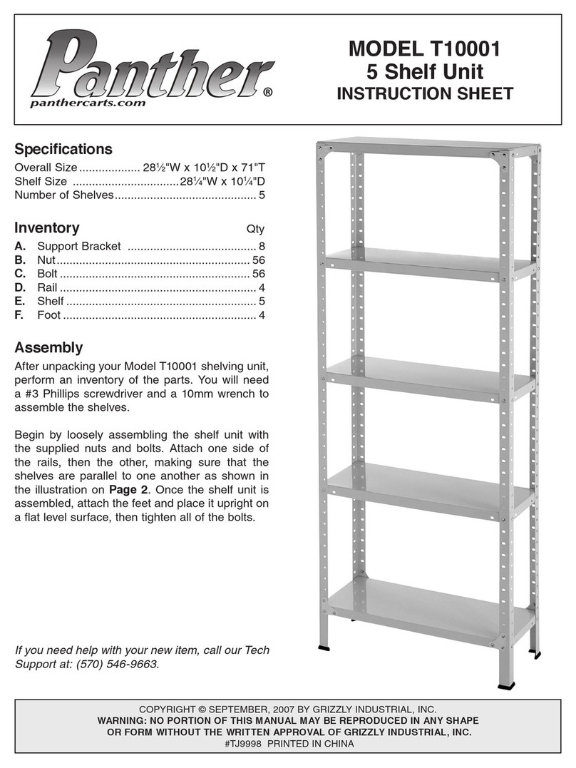 Grizzly Panther T10001 User manual