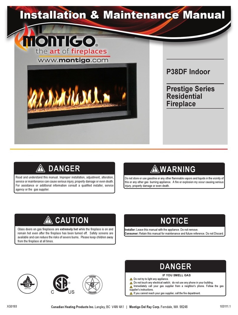 Montigo P38DF Prestige Series Installation & maintenance manual Montigo P38DF Prestige Series Installation & maintenance manual