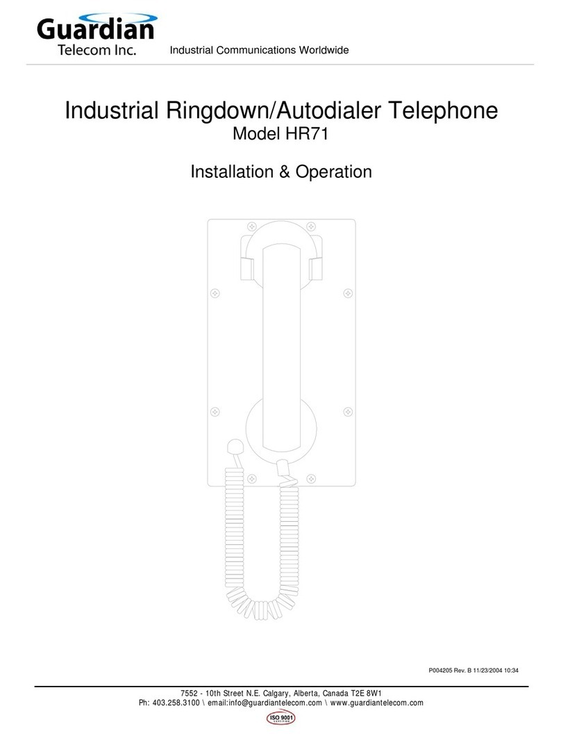 Guardian HR71 Installation & operation