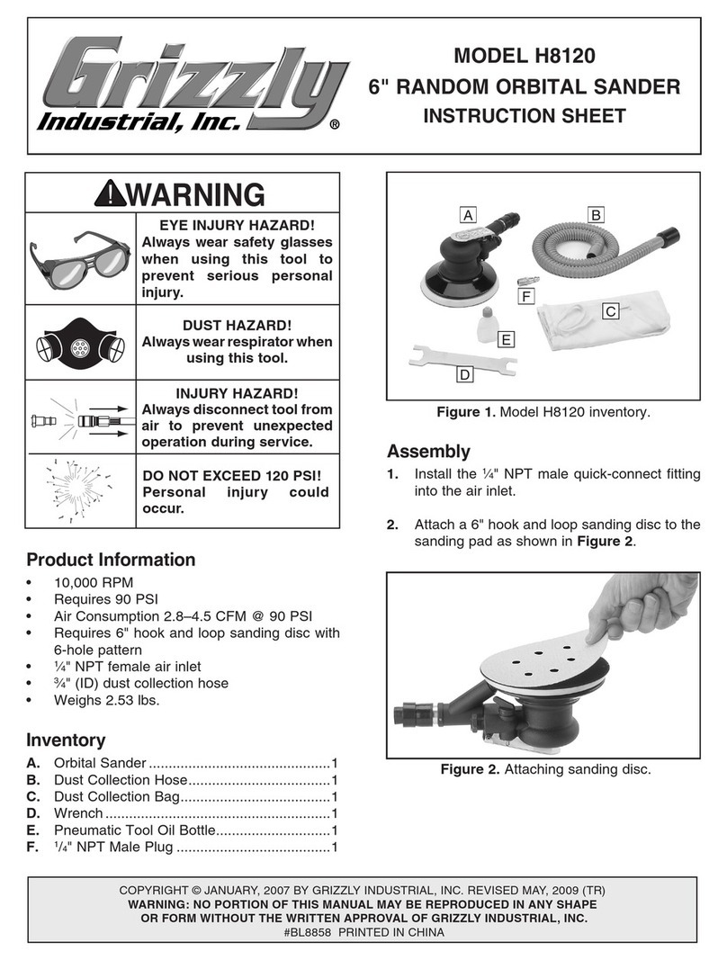 Grizzly H8120 instruction sheet