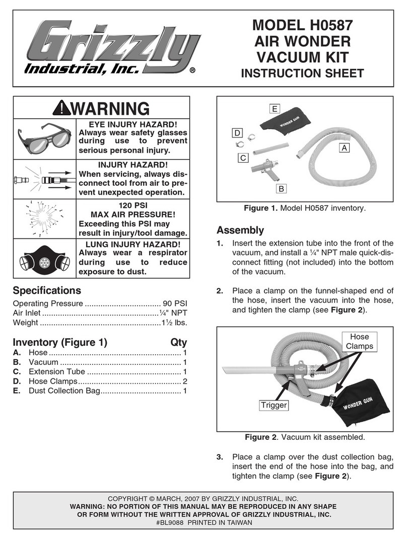 Grizzly H0587 instruction sheet Grizzly H0587 instruction sheet