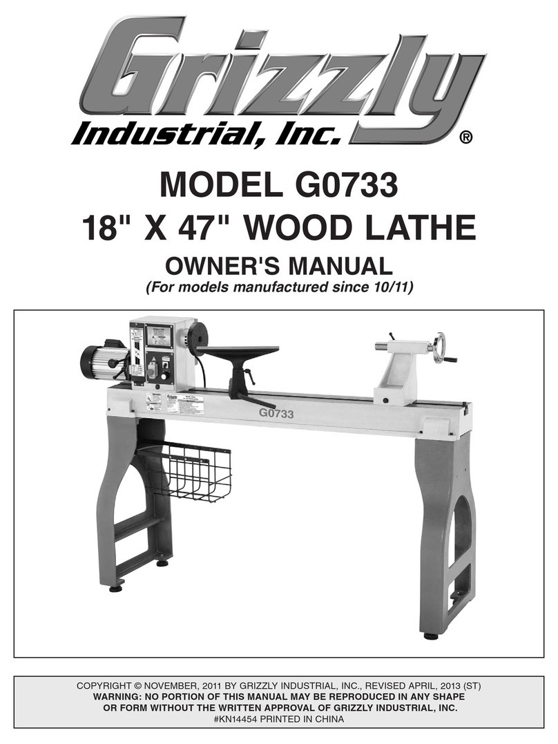 Grizzly G0733 User manual