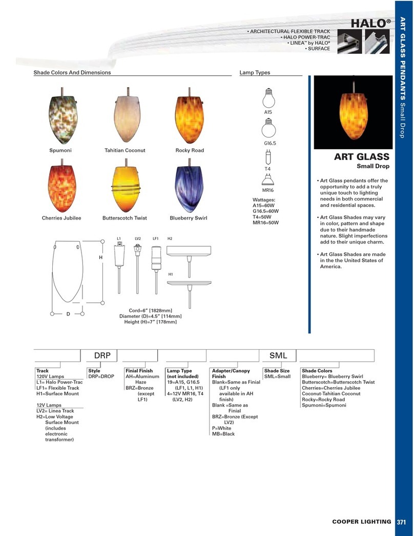 Halo Lighting System Art Glass manual