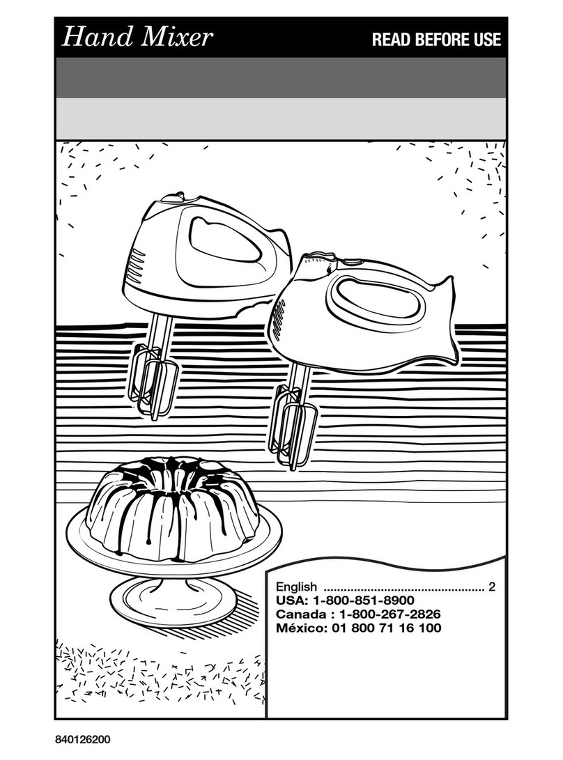 Hamilton Beach Hand User manual