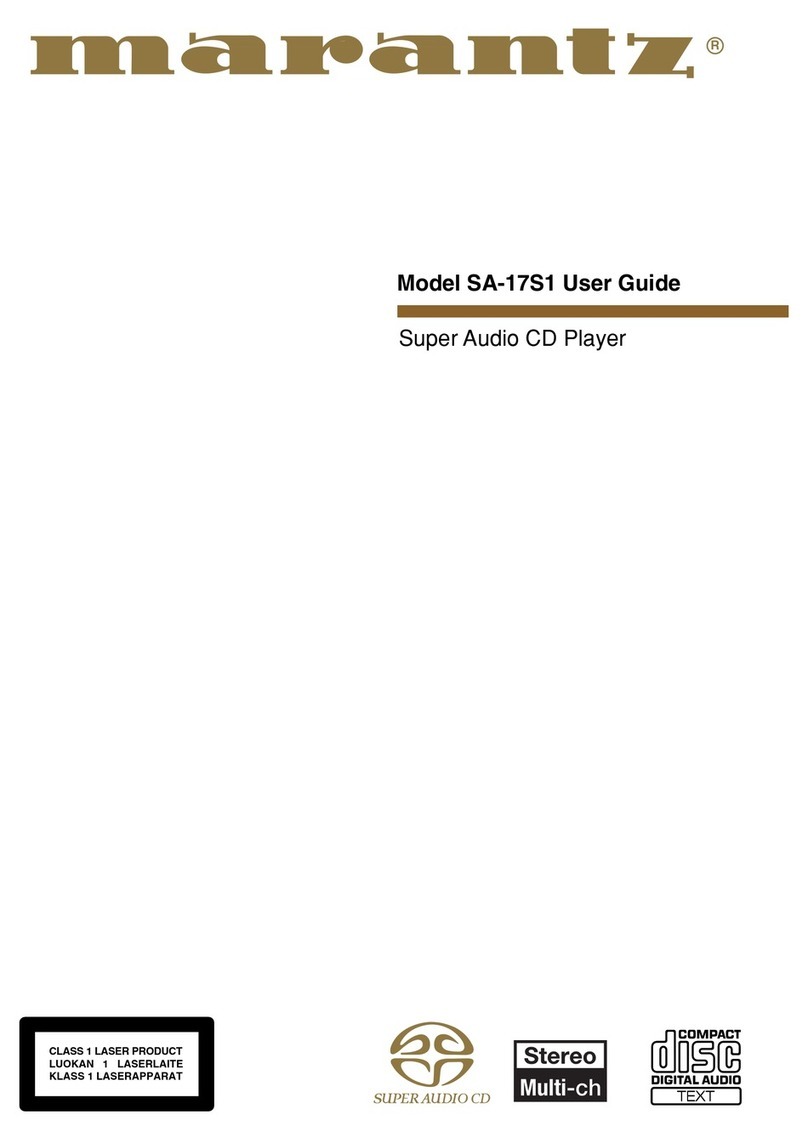 Marantz SA-17S1 User manual