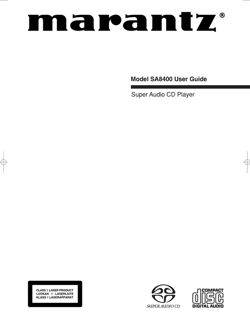 Marantz SA8400 User manual