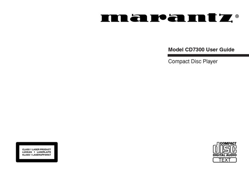 Marantz CD7300 User manual