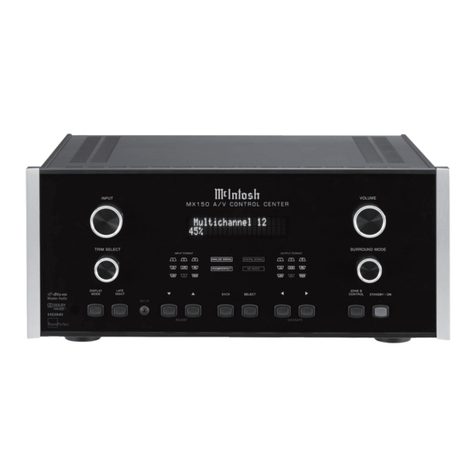 McIntosh MX150 owner's manual