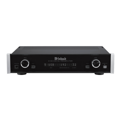 McIntosh D100 User manual