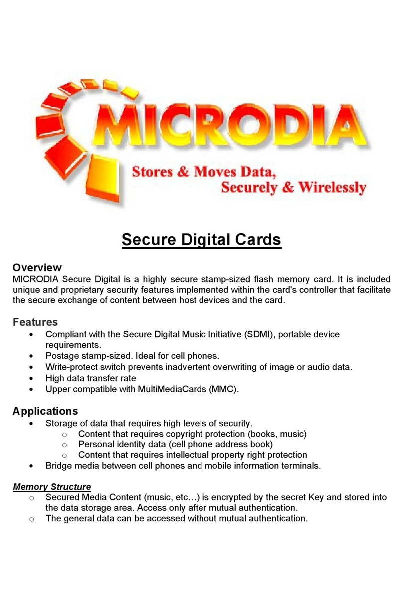 Microdia Secure Digital Cards Installation guide