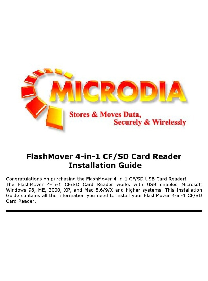 Microdia FlashMover 4-in-1 CF/SD installation guide