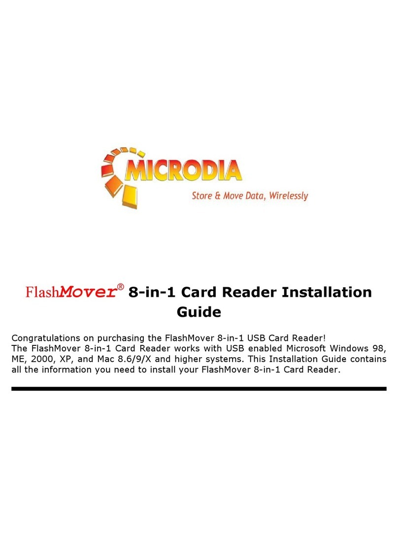 Microdia FlashMover 8-in-1 USB User manual Microdia FlashMover 8-in-1 USB User manual
