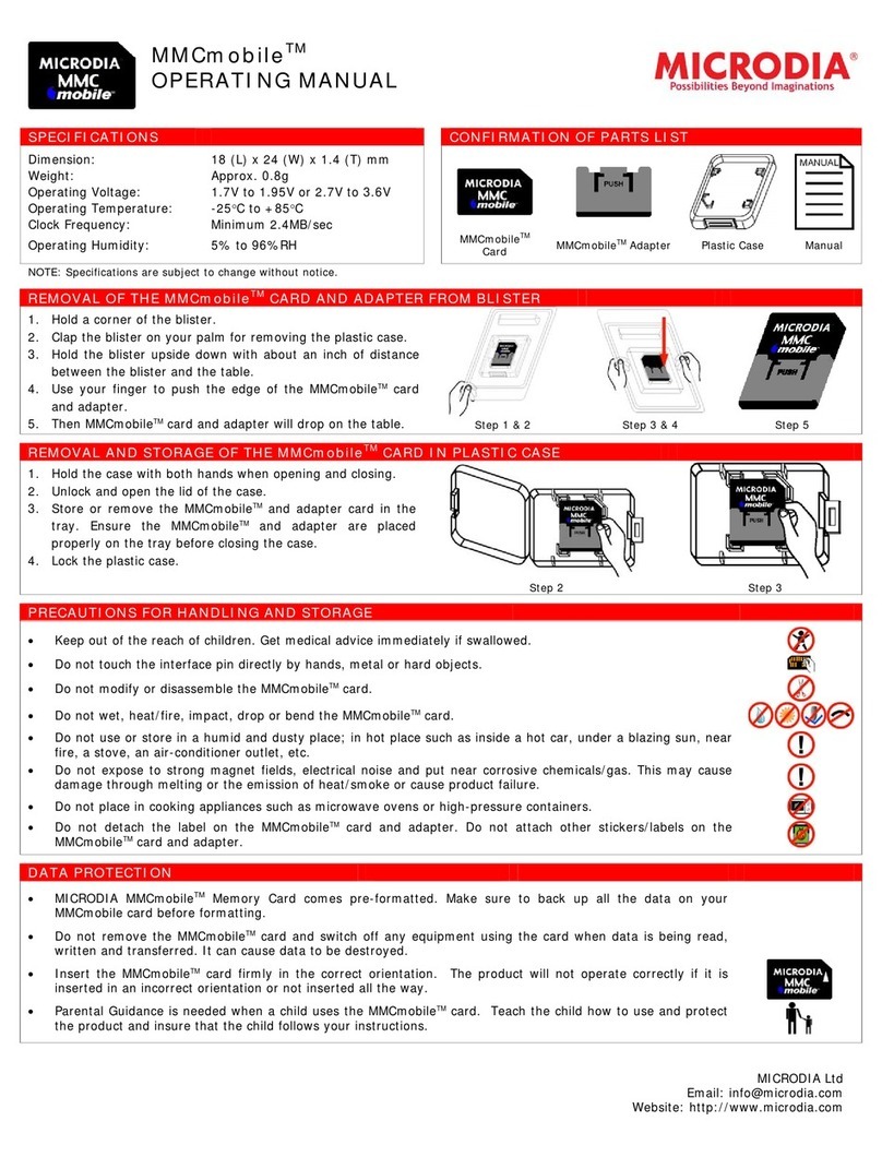 Microdia MMCmobile User manual Microdia MMCmobile User manual