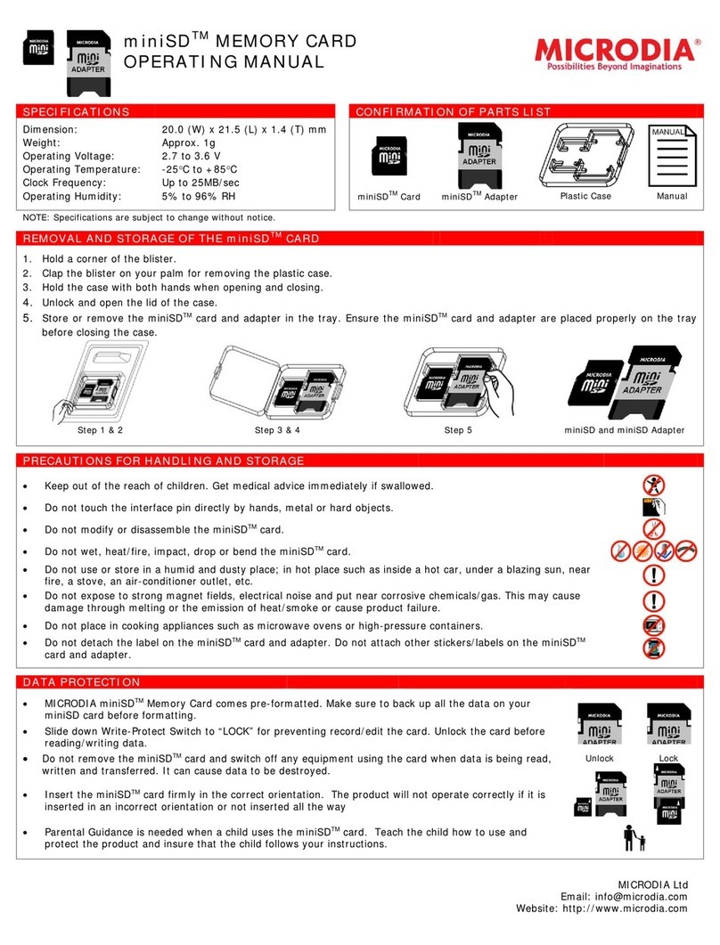 Microdia miniSD operating manual