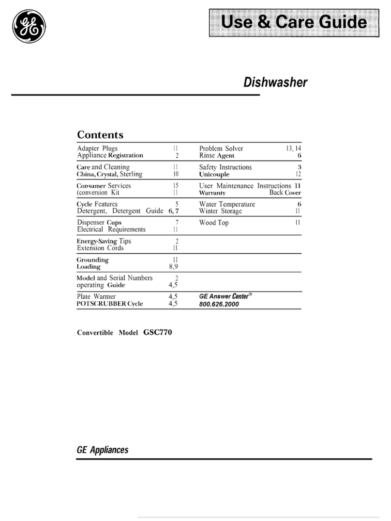 GE GSC770 User manual