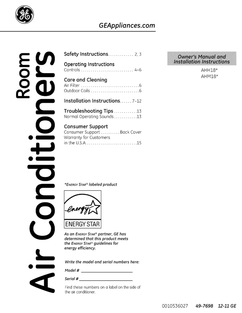 GE AHH18DQT1 Operating instructions GE AHH18DQT1 Operating instructions
